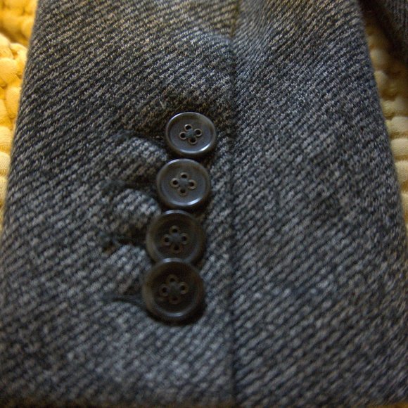 Land's End Gray Blazer with Black Trim - Picture 3 of 5